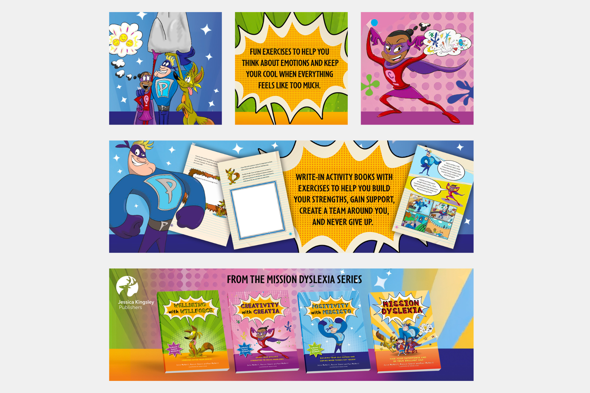 Image showing the full Mission Dyslexia series